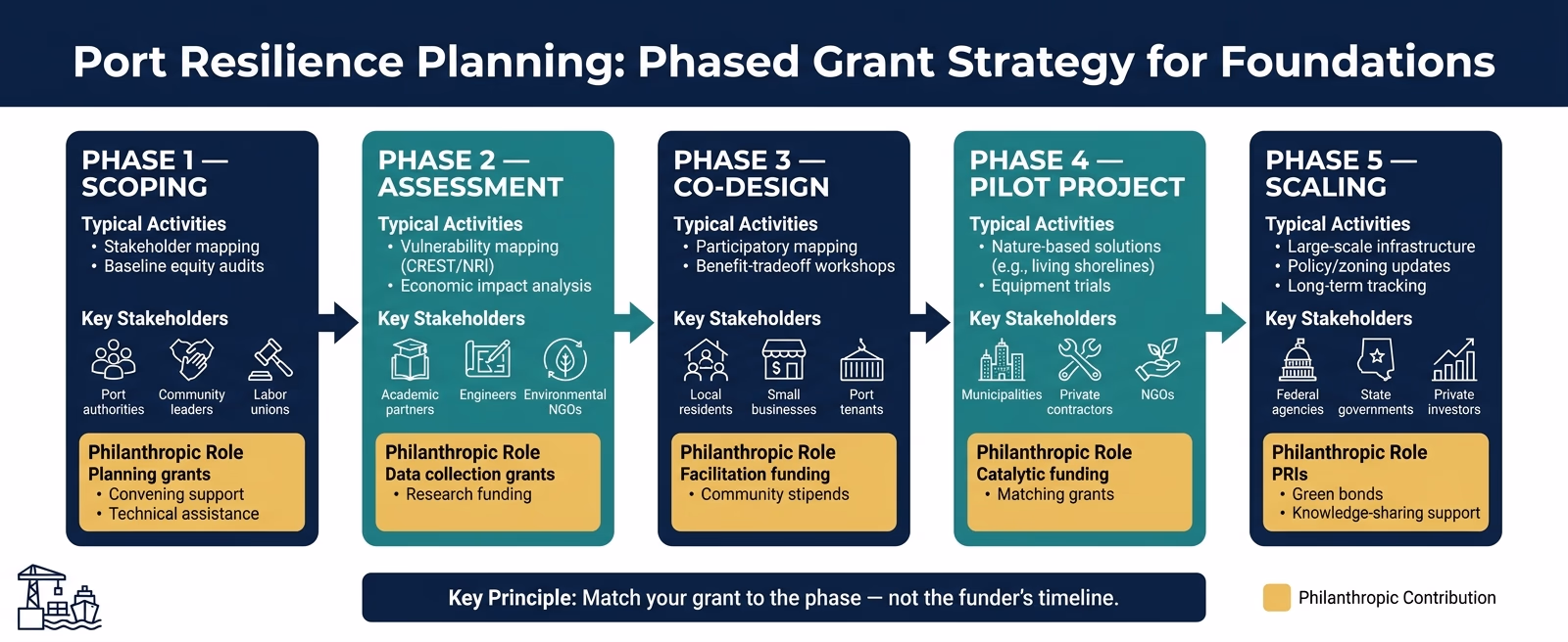 Port Resilience Planning: A Phased Framework for Funders