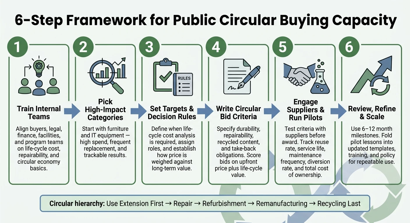 6-Step Framework for Public Circular Buying Capacity