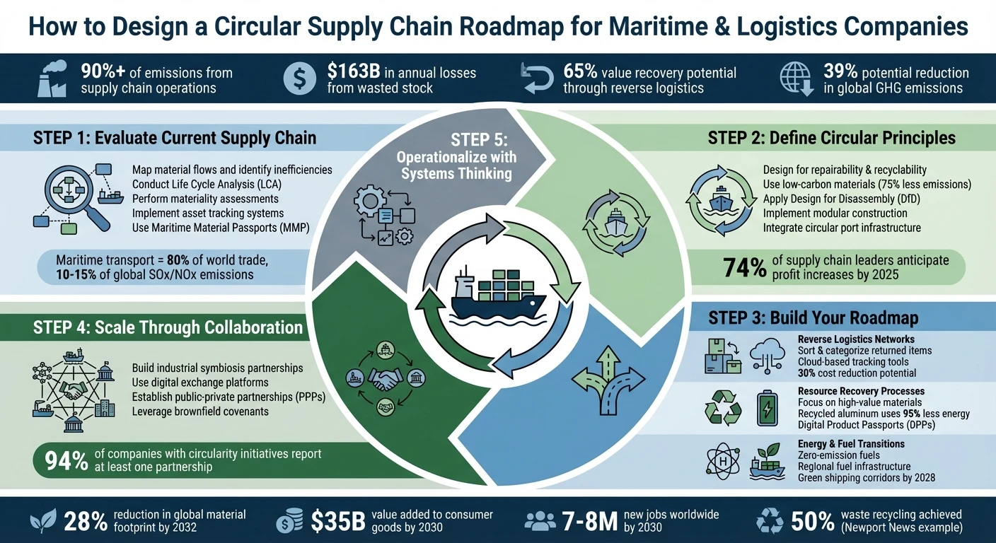 5-Step Circular Supply Chain Roadmap for Maritime and Logistics Companies