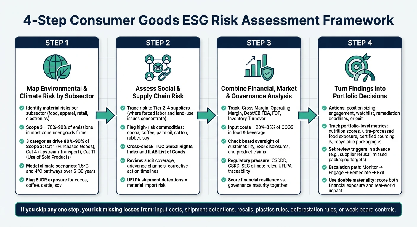 4-Step Consumer Goods ESG Risk Assessment Framework for Impact Portfolios