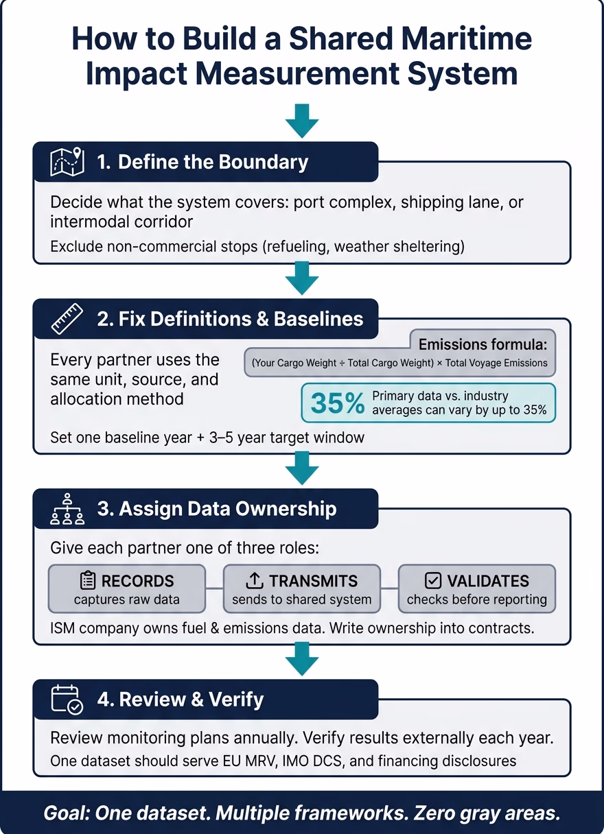 How to Build a Shared Maritime Impact Measurement System