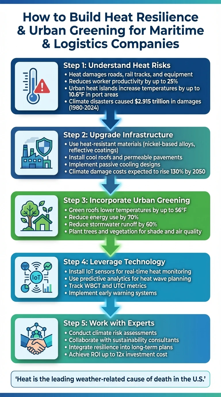 5-Step Heat Resilience Framework for Maritime and Logistics Companies