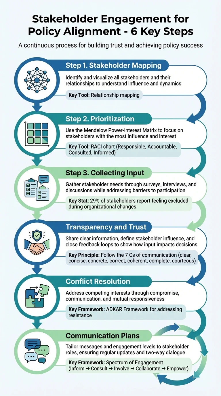 6-Step Stakeholder Engagement Process for Policy Alignment