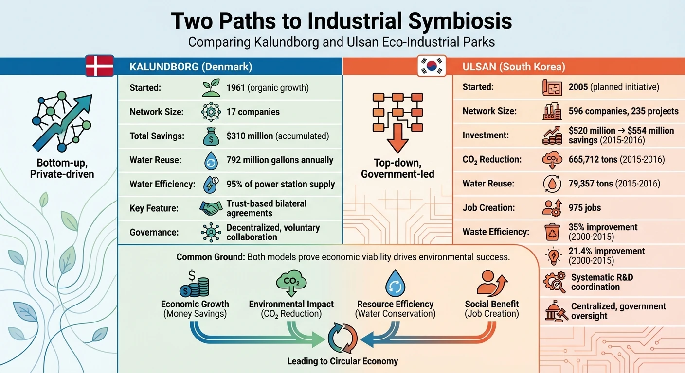 Kalundborg vs Ulsan Eco-Industrial Parks Comparison