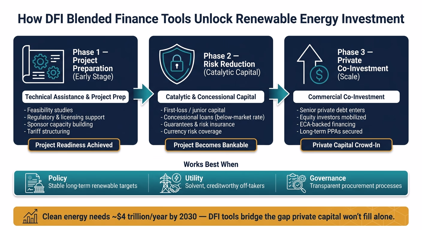 How DFI Blended Finance Tools Unlock Renewable Energy Investment