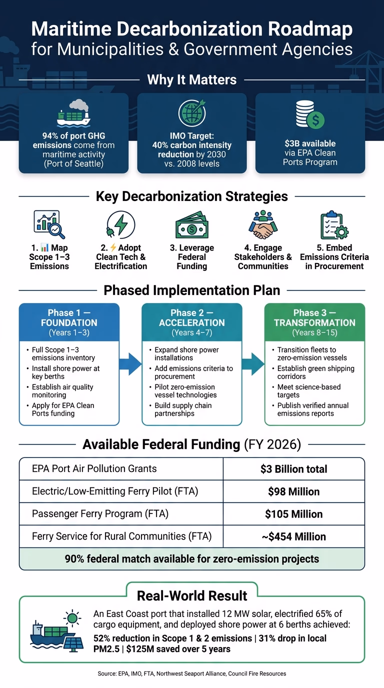 Maritime Decarbonization Roadmap: 3-Phase Action Plan for Municipalities