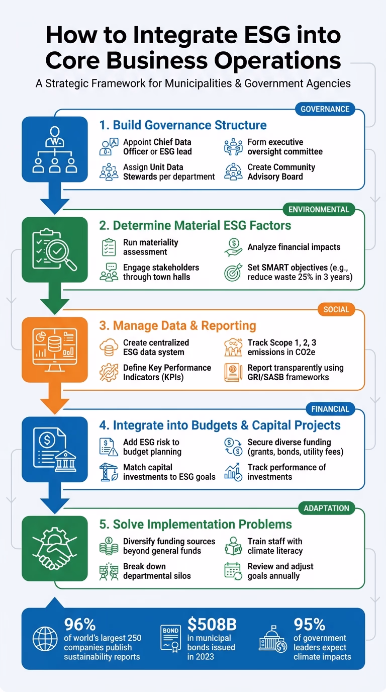 5-Step Framework for Integrating ESG into Municipal Operations