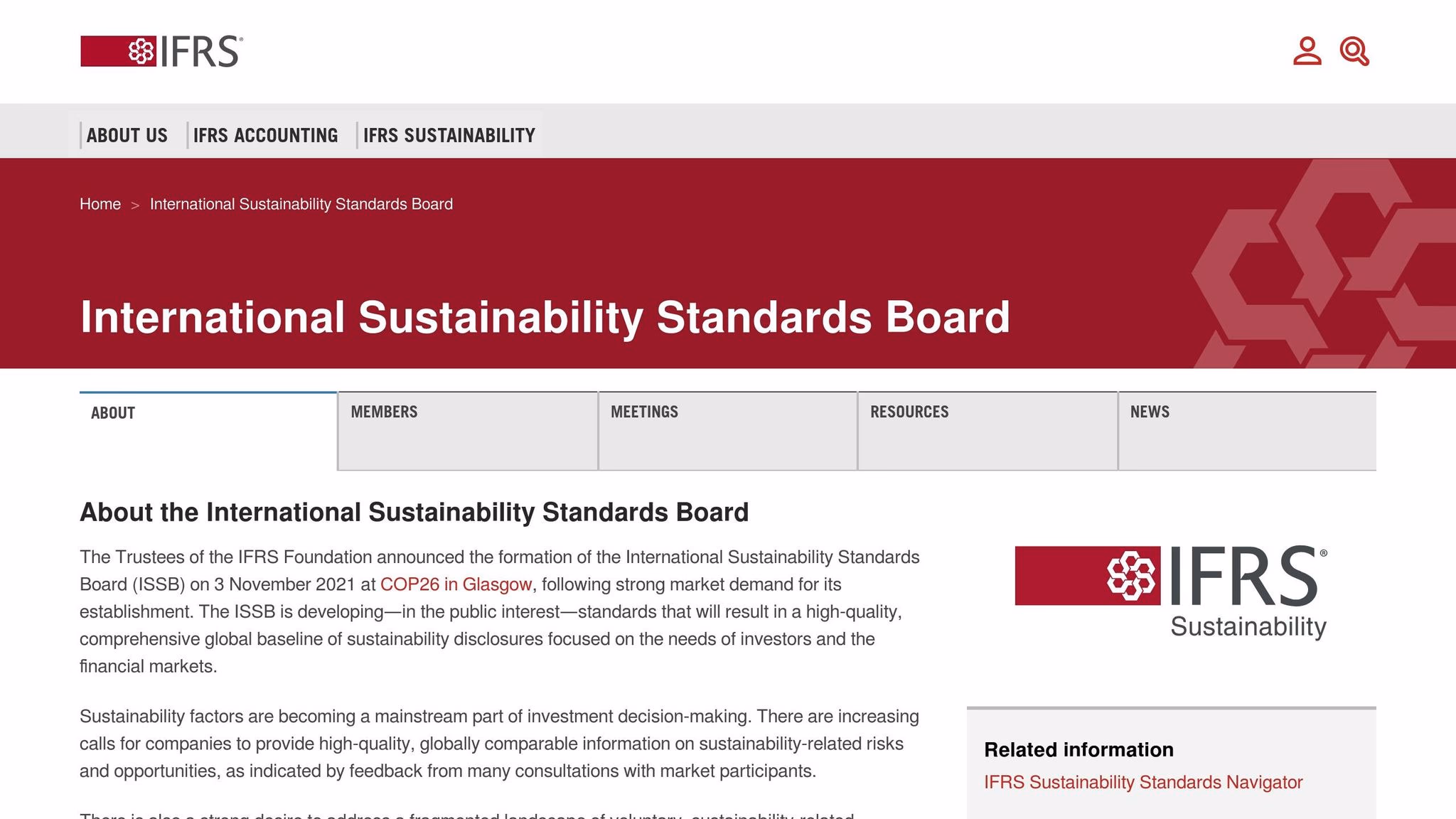 International Sustainability Standards Board
