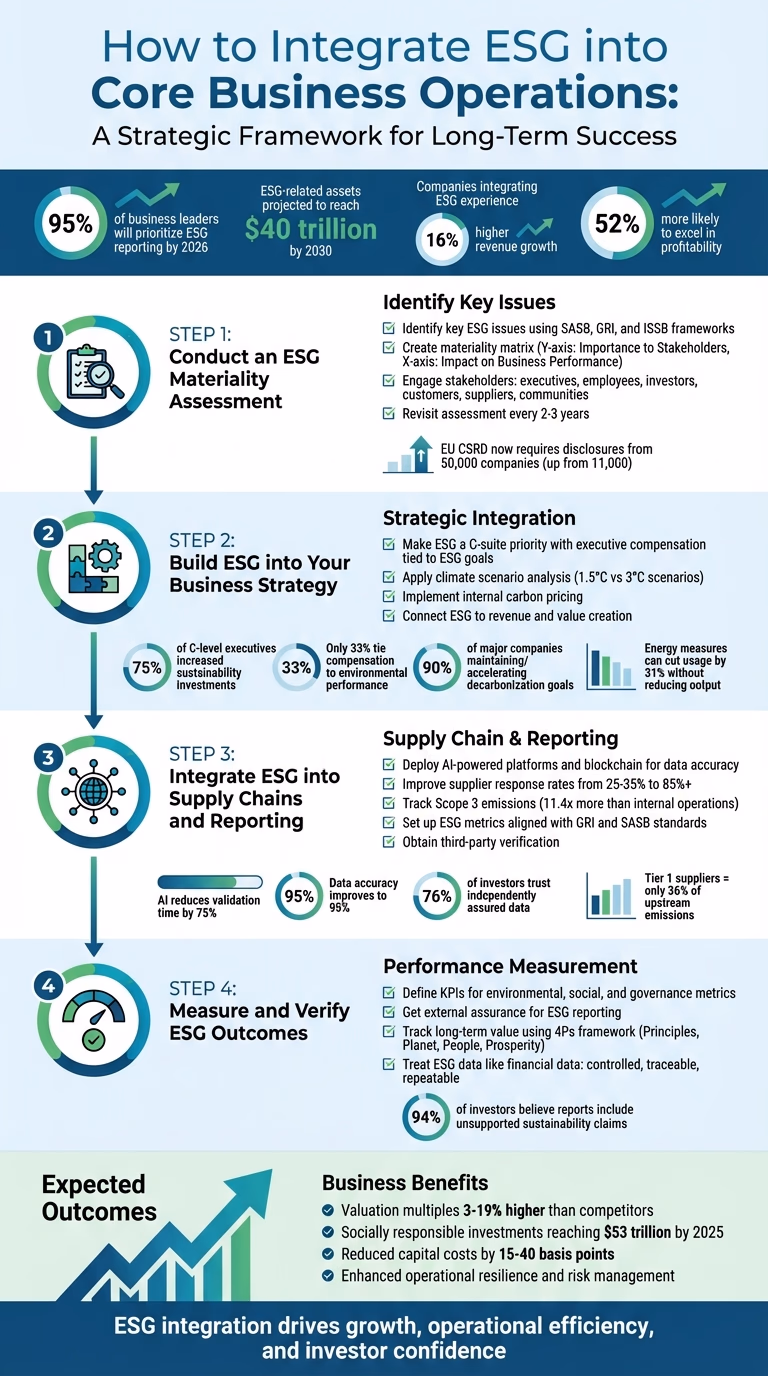 4-Step Framework for Integrating ESG into Core Business Operations