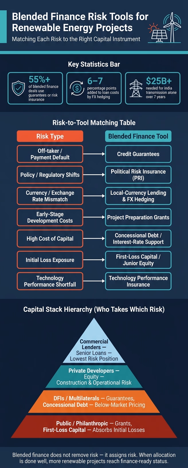 Blended Finance Risk Tools for Renewable Energy Projects