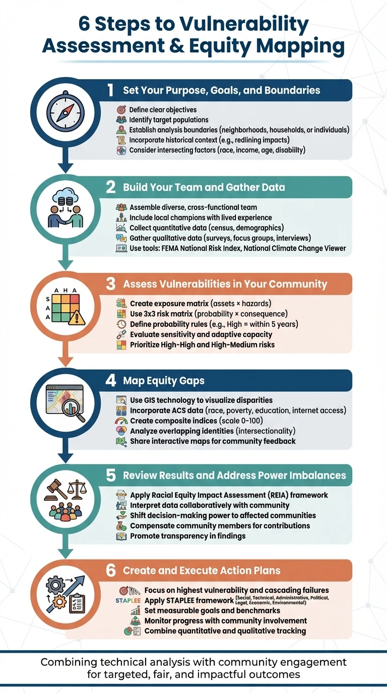 6-Step Process for Vulnerability Assessment and Equity Mapping in Nonprofits