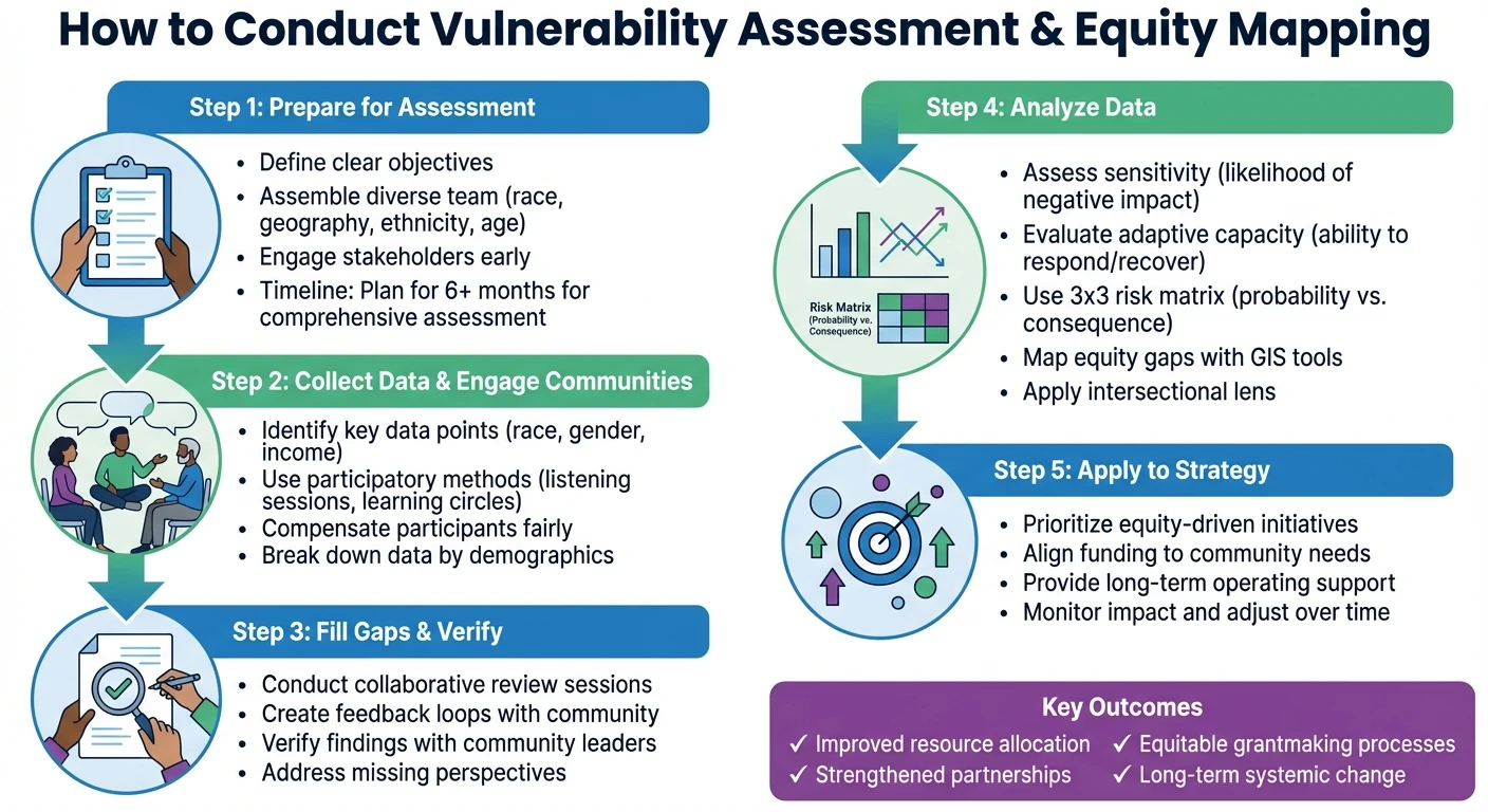 5-Step Vulnerability Assessment and Equity Mapping Process for Foundations