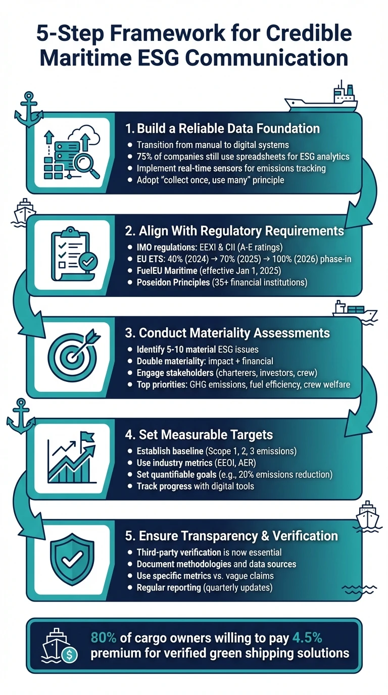 5-Step Framework for Credible Maritime ESG Communication