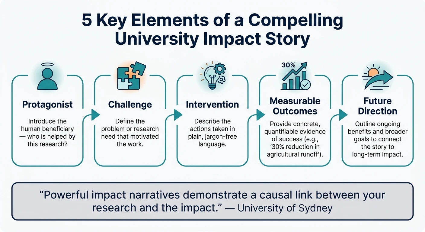 5-Step Impact Story Framework for Universities & Research Institutions