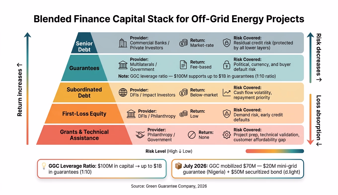 Blended Finance Capital Stack for Off-Grid Energy Projects