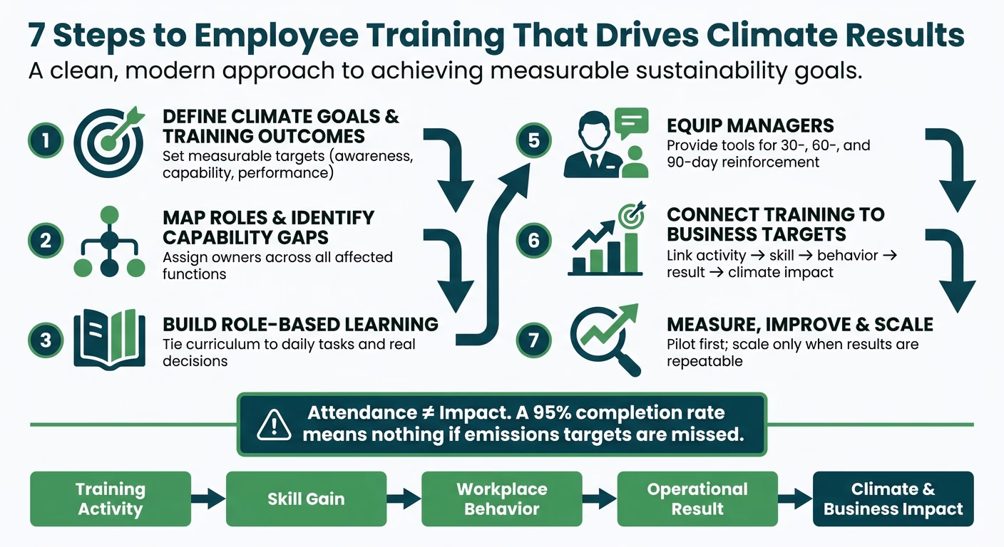 7-Step Employee Training Framework for Climate Goals