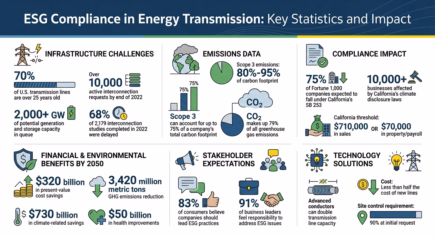 ESG Compliance in Energy Transmission: Key Statistics and Impact