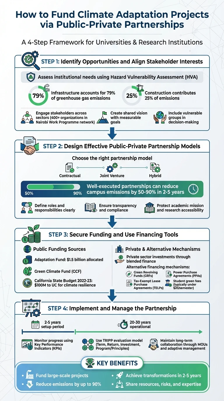 4-Step Process for Funding Climate Adaptation Projects Through Public-Private Partnerships
