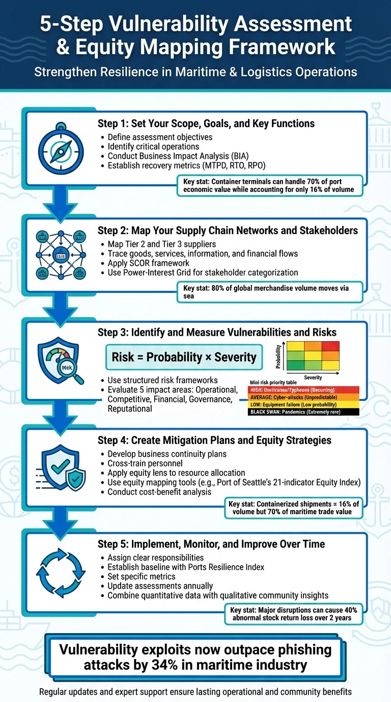 5-Step Vulnerability Assessment and Equity Mapping Process for Maritime Companies