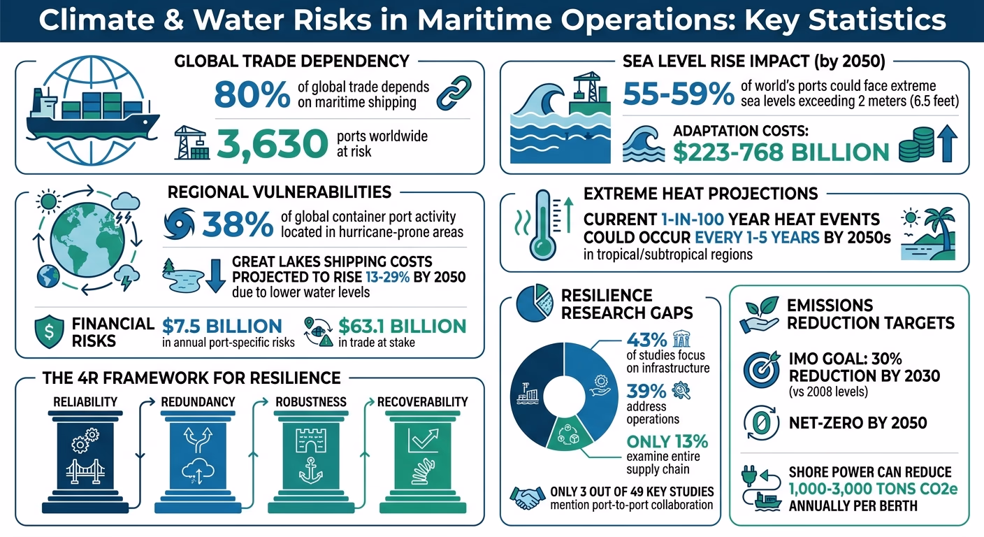 Climate Risks and Resilience Statistics for Maritime Ports and Logistics