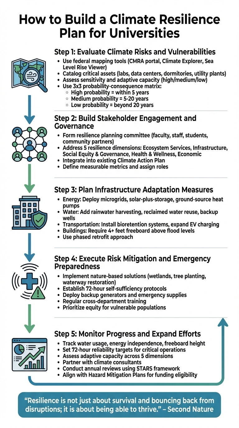 5-Step Climate Resilience Plan for Universities