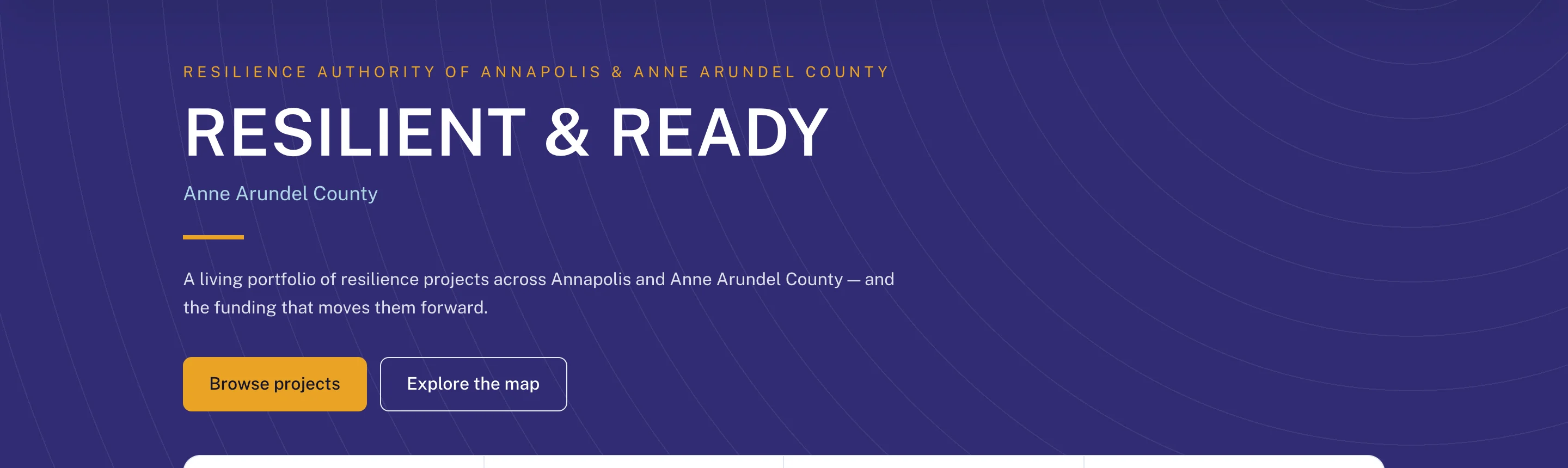 Resilient & Ready Anne Arundel public portfolio: overview
